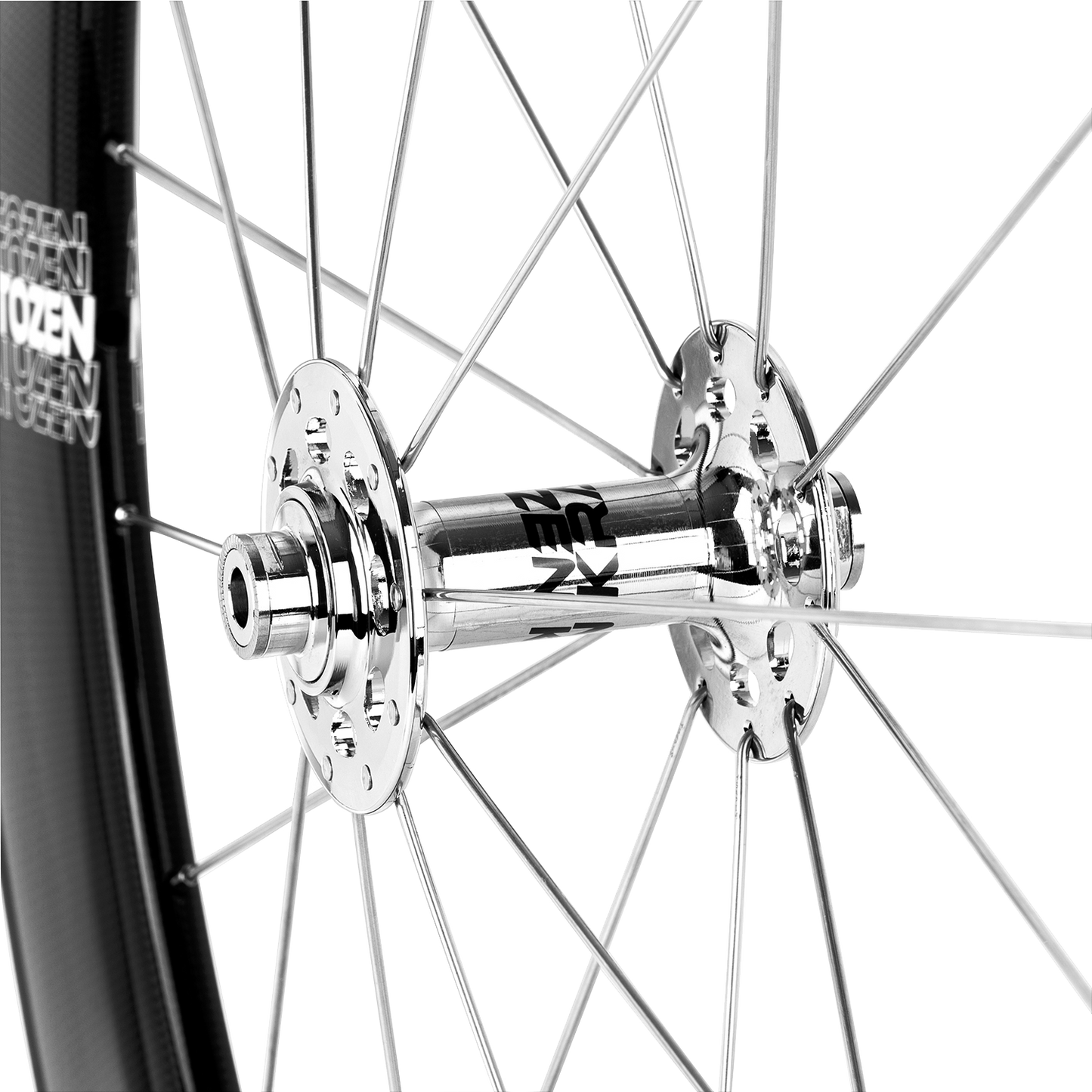 Kratozen 55mm 3k Gloss Carbon Fixed Gear Track Wheelset