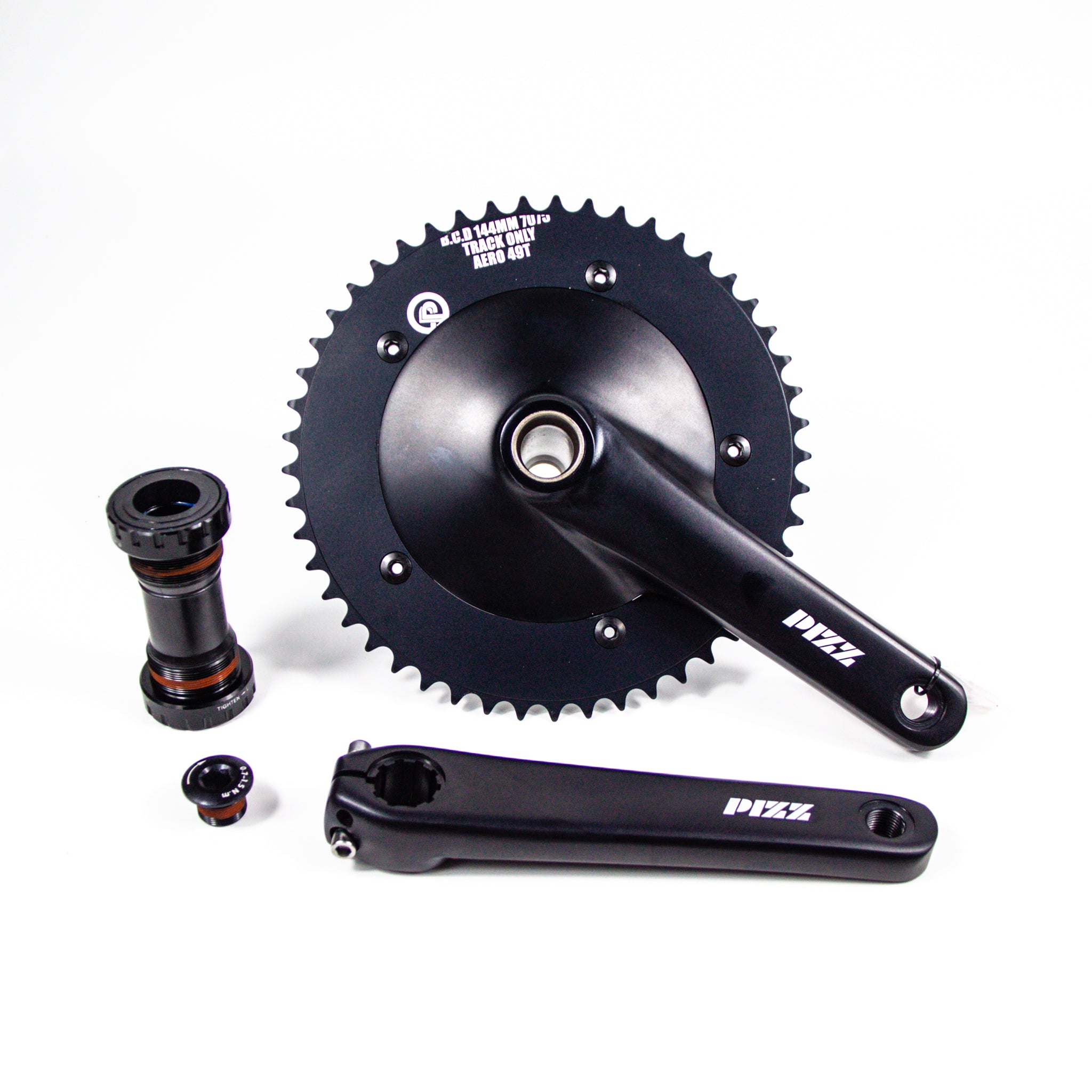 Aero cheap track crankset