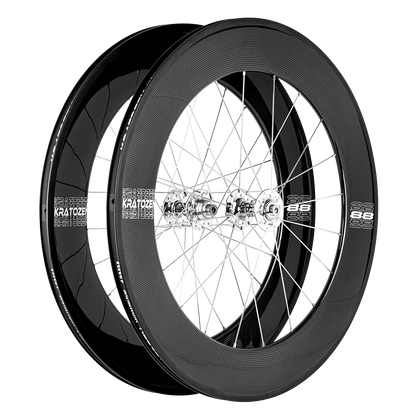 Kratozen 88mm Fixed Gear Carbon Track Wheels
