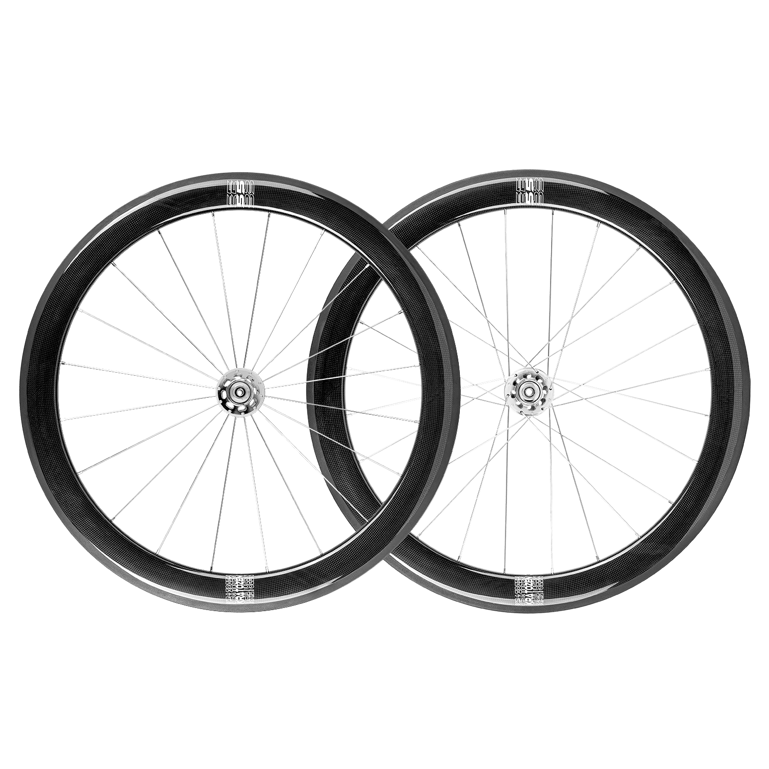 Wheelset 55mm Fixed Gear Kratozen 55mm 3k Gloss Carbon Fixed Gear