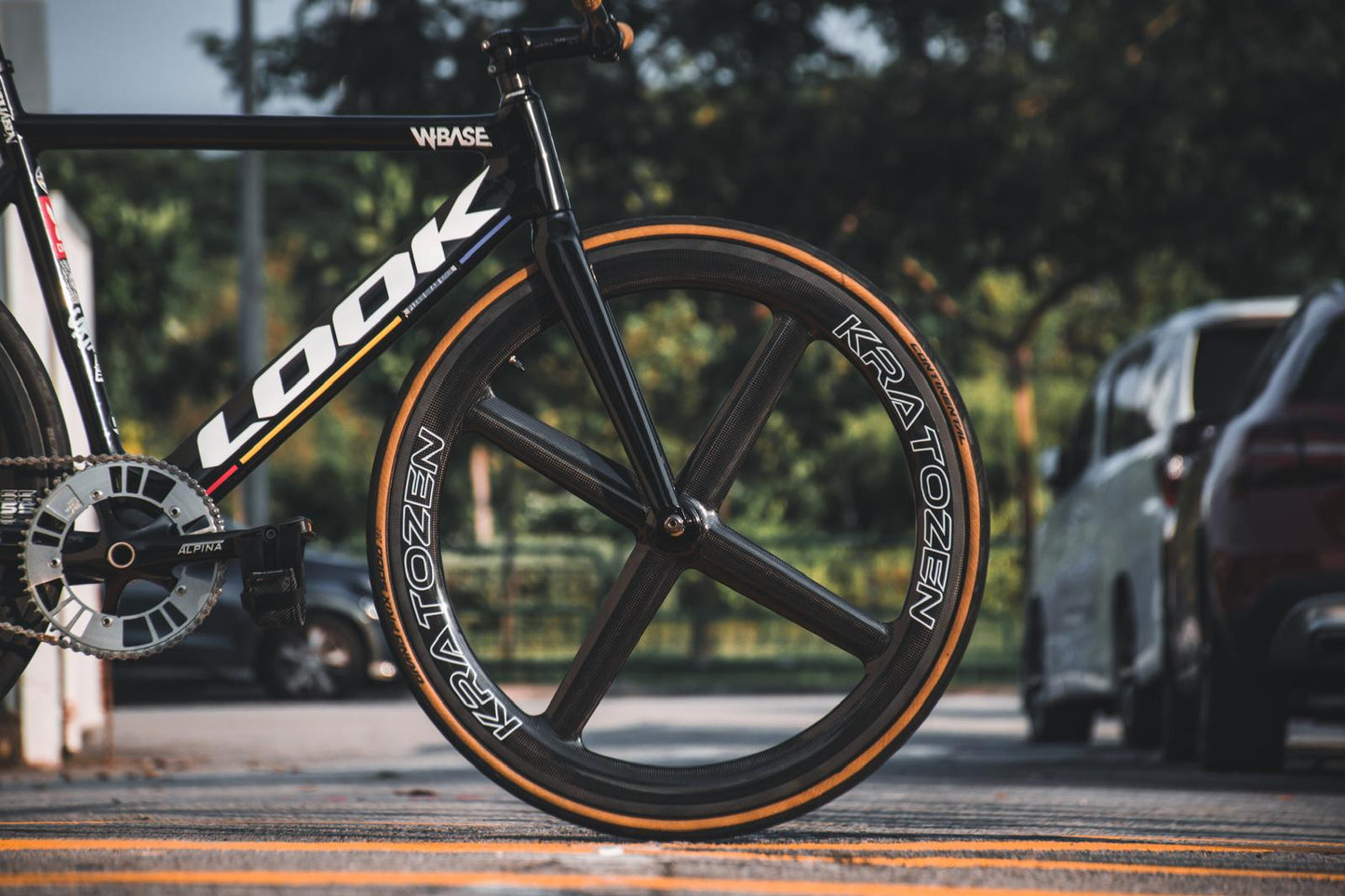 Kratozen Blade 4 Carbon Front Fixed Gear Wheel